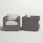 Chaise de patio confortable avec coussins - entièrement assemblée-17220131-17220124