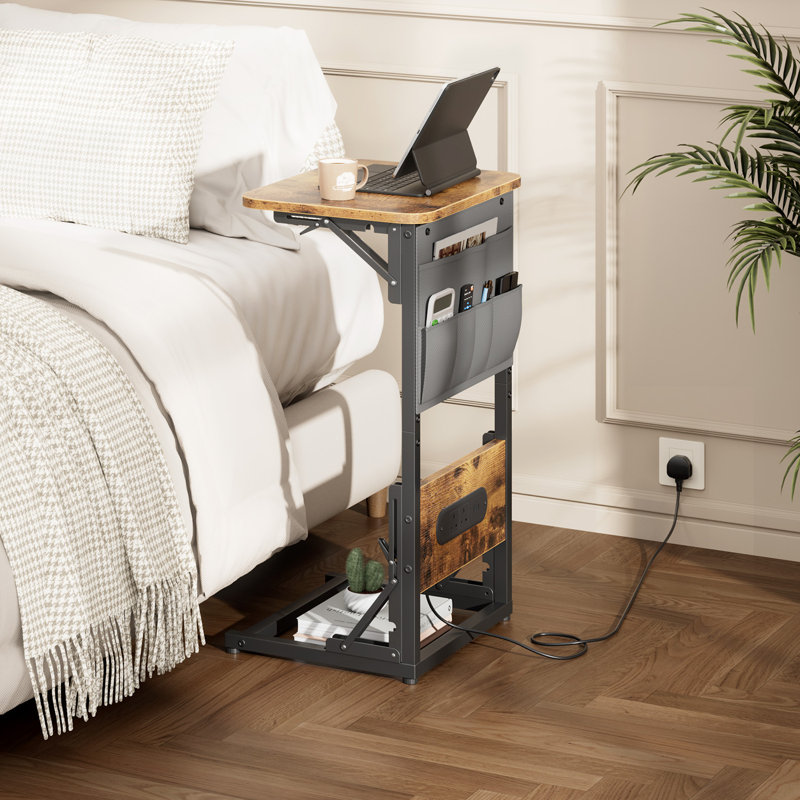 40cm W Bedside Table, Brown