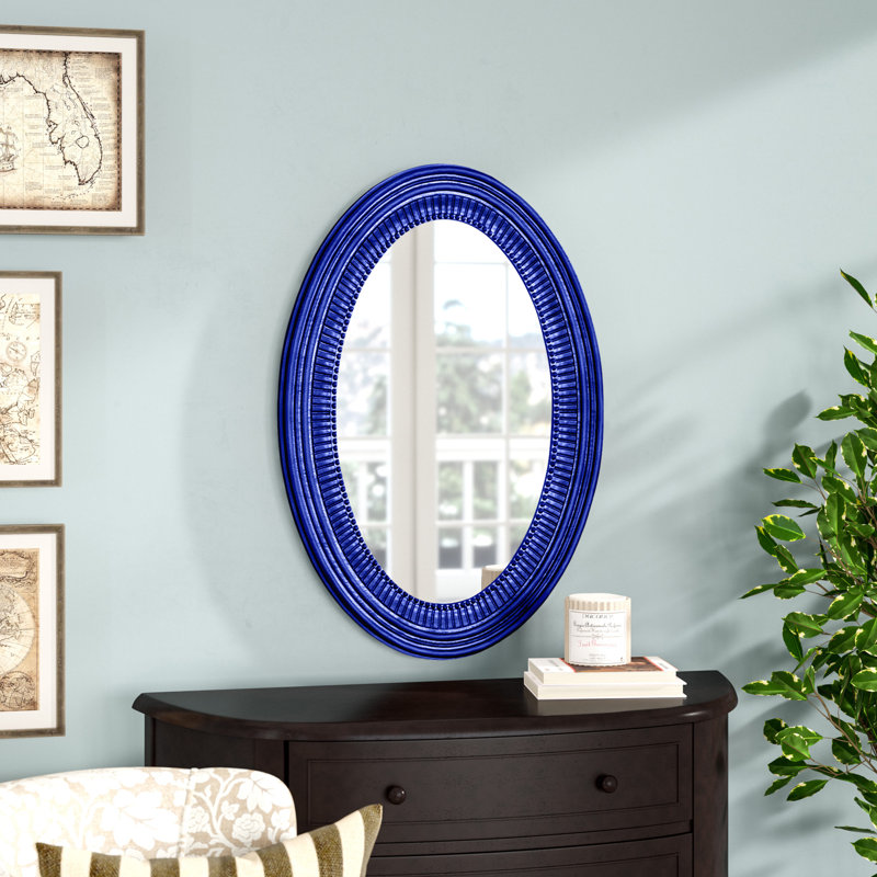 Miroir d'appoint Busey, Bleu royal brillant