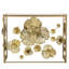 Console de vestibule dorée à miroir 39,5 "x 12" 30,5 ", or moderne, 39,5" x 12 "x 30,5", avec plateau de table