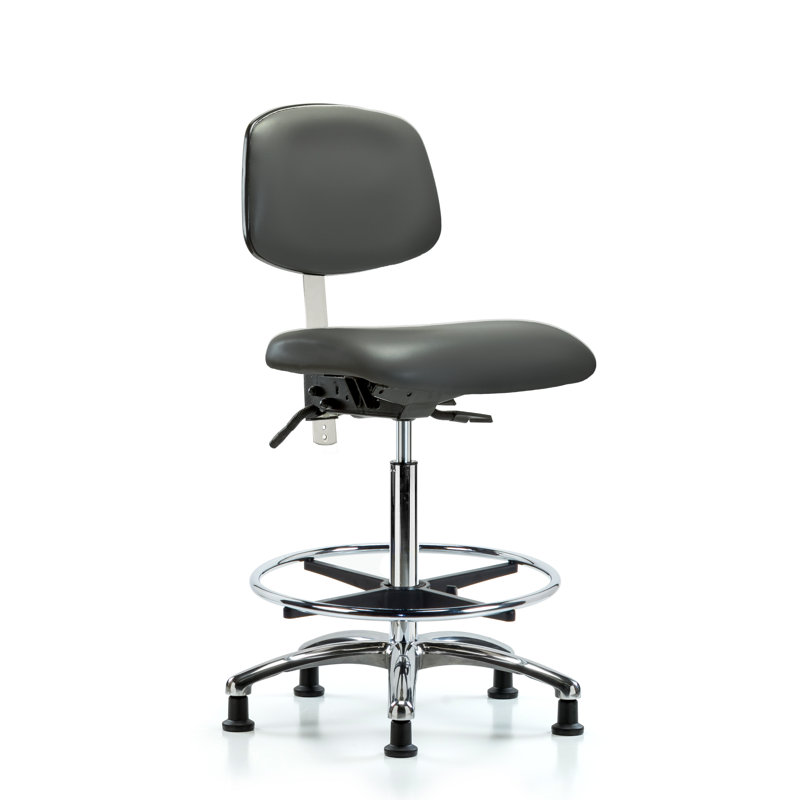 Ewens Vinyl Task Chair, Black