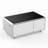 Smart Coffee Table With Built-In Fridge, Bluetooth Speaker, Wireless Charging, Touch Control Panel, USB Ports, Outlet Protection, Atmosphere Light