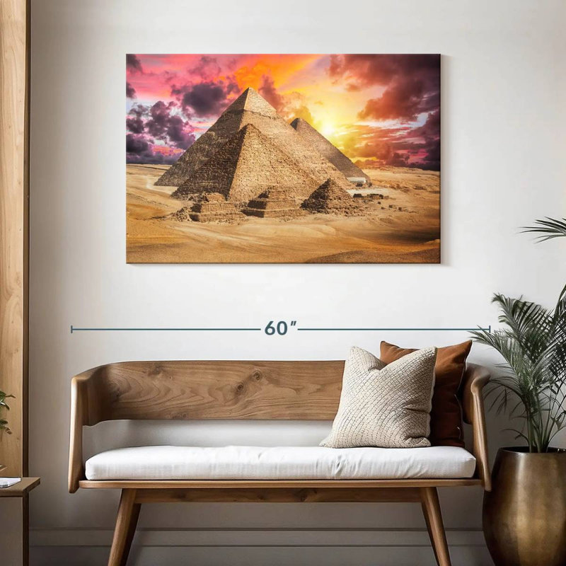 Adella Giza Pyramids Sunset Sky, 30" H x 45" W