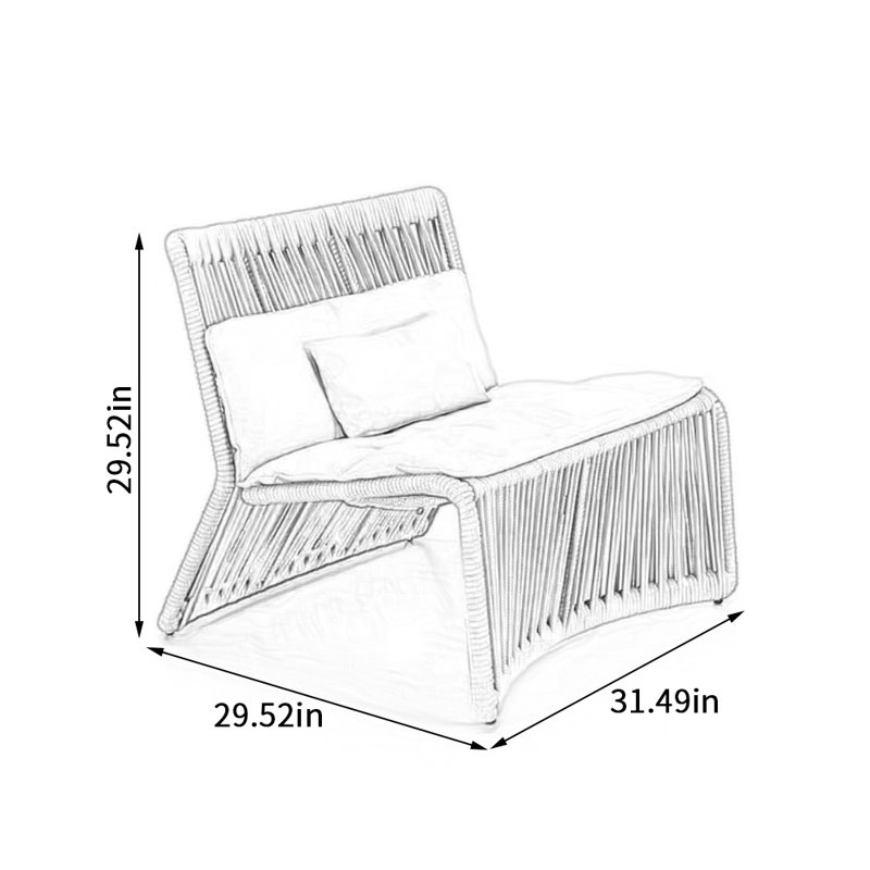 Chaise de loisirs d'extérieur imperméable Brasby