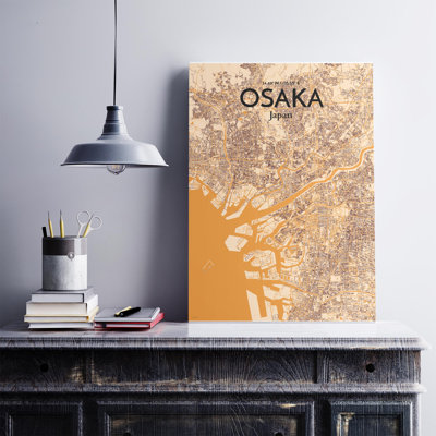 " Osaka Japan|日本 City Map "