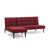 100% polyester marron est en rupture de stock