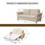 Canapé-lit convertible moderne avec matelas escamotable, idéal pour les petits espaces et les sièges confortables-764287193