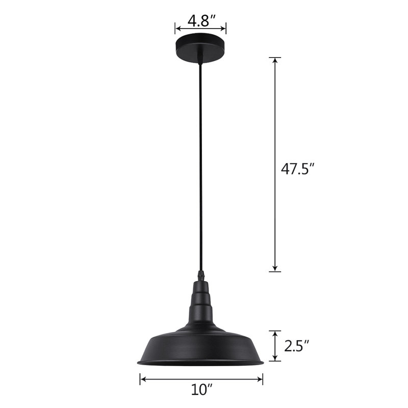 Steveson 1 - Light Black Single Pendant