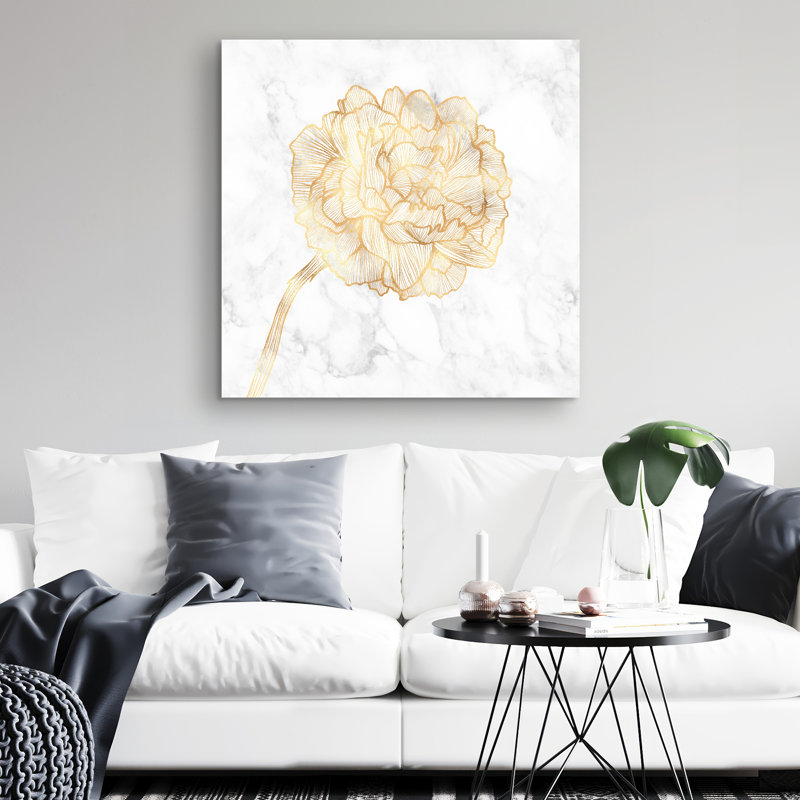 peony - 32"x32" art on canvas