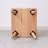 Pure solid wood bedside table Modern minimalist side table
