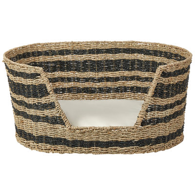 Alverda Striped Cotton Pet Bed