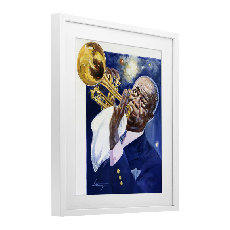 Louis Louis Portrait, reproduction encadrée sous verre, conception par Wind River Studios, H 21 po x l 17 po