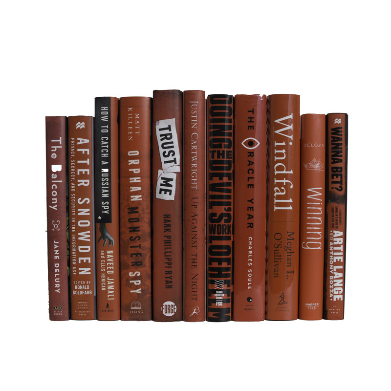 Livres décoratifs - Ensemble de livres pour jaquette écarlate - 1 pied de livres rouges