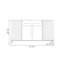 Buffet en bois manufacturé Modern White-2006749506