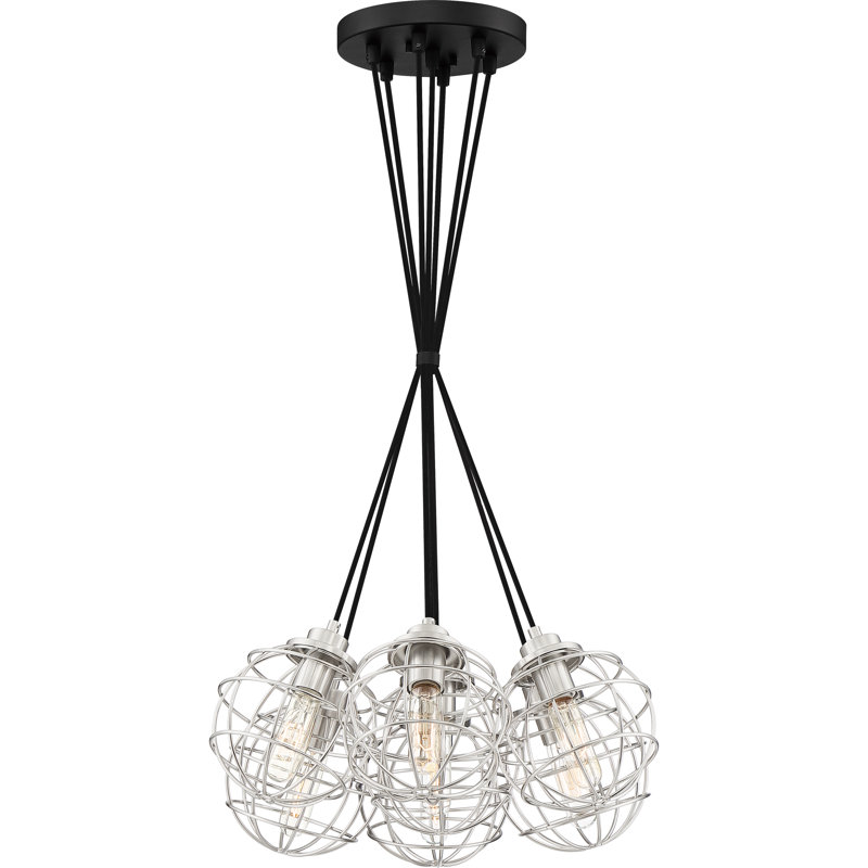 Luminaire suspendu sphère 7 lumières Cleland