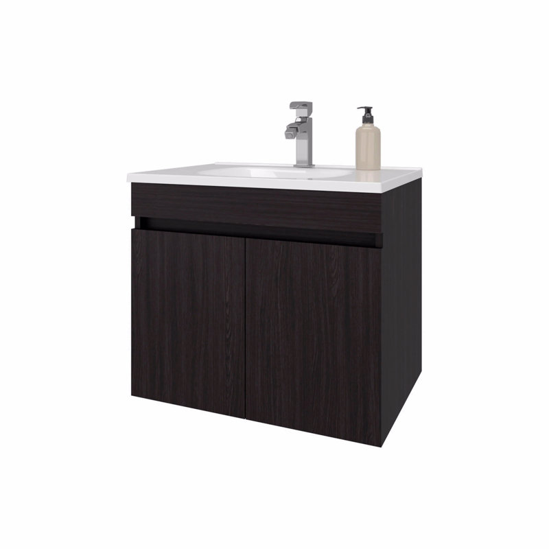 Vanity With 2 Doors, Dark Brown
