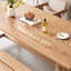 Ensemble de table de salle à manger en bois massif de style nordique-111054417