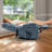 Vayun 40.55" W Oversized Chenille Lay Flat Liftable Power Recliner, Massage, Heater-742170020