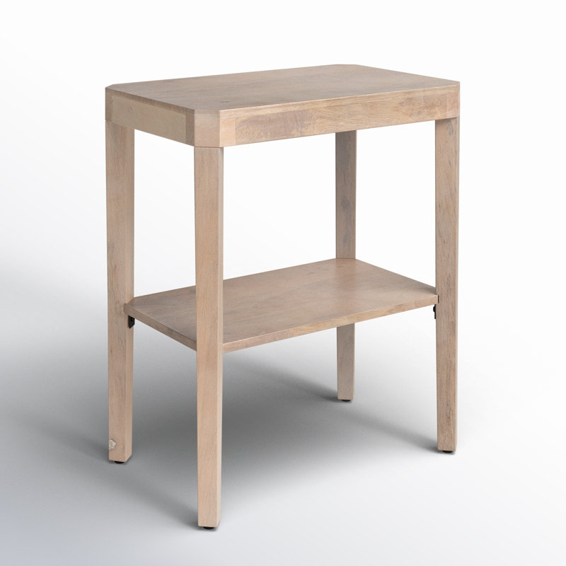 Ardentown Solid Wood End Table, White Wash