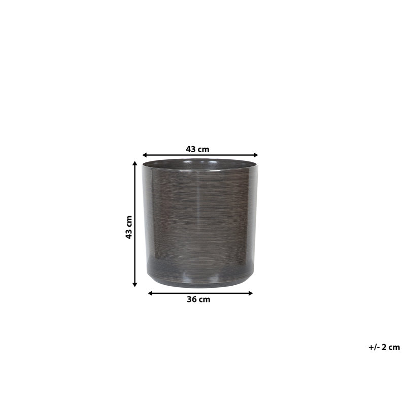 Clay Plant Pot, 43 cm H x 43 cm W x 43 cm D