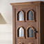 Vitrines en bois massif noisette + verre
