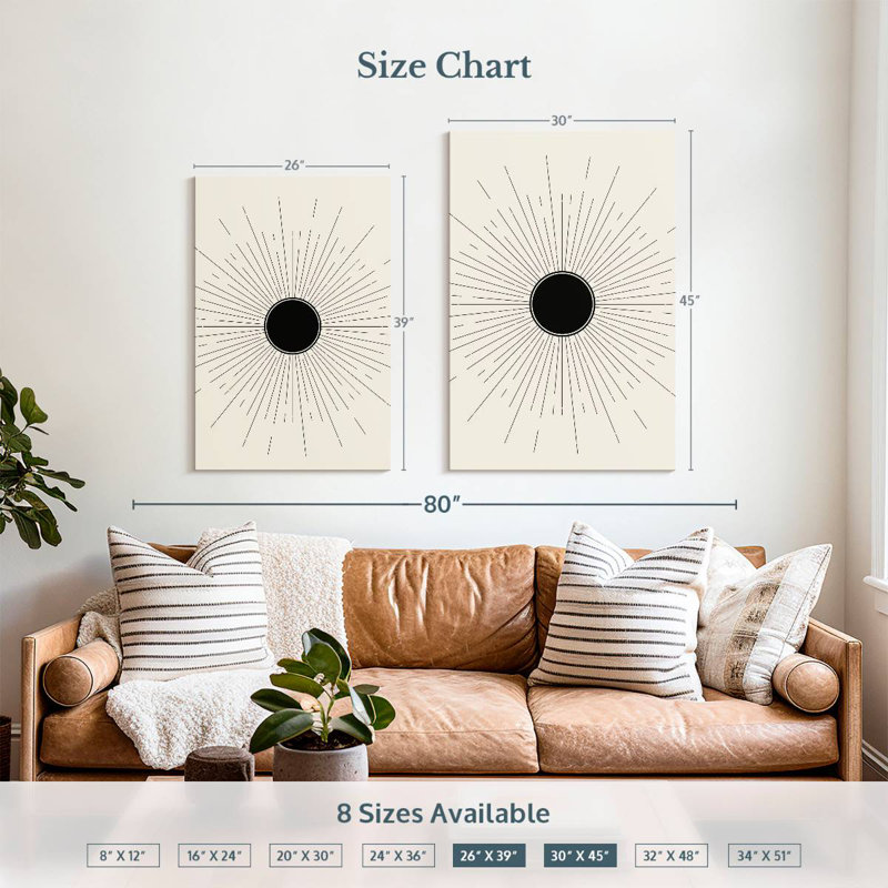 Adella Boho Sun I, 45" H x 30" W