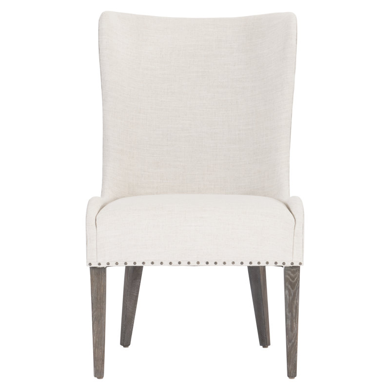 Transitional Beige Albion Upholstered Parsons Side Chair