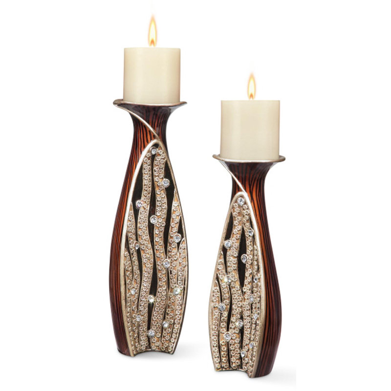 Foti Polyresin Tabletop Candlestick