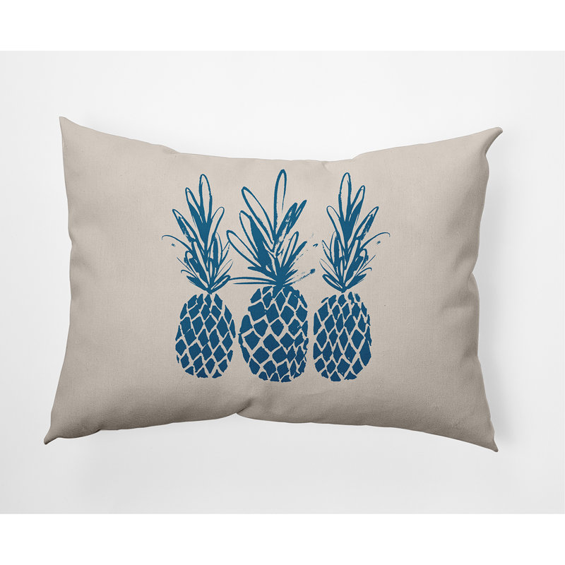 Reversible Throw Pillow, Autumn Blue