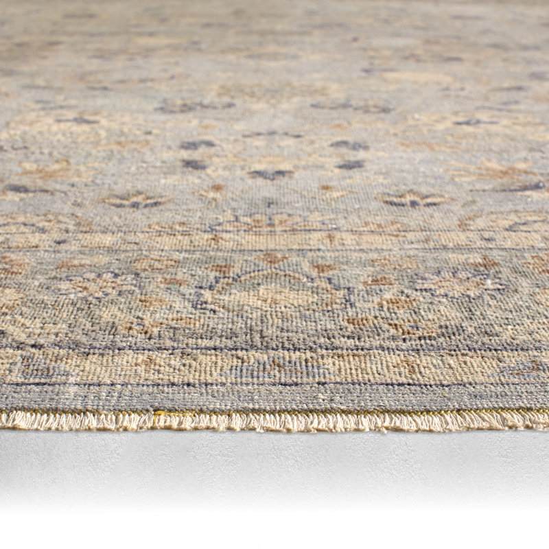 Jaipur Living Sahlest TRZ03 Handknotted Oriental Gray and Beige Area Rug (10'x14'), Rectangle 8' x 10'