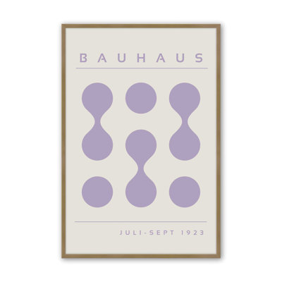 Purple Bauhaus Flow I Print