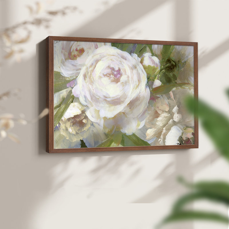 Beauté rosée - reproduction encadrée, Noyer, H 11 po x l 14 po
