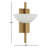 Chenery 1-Light Wall Sconce In Warm Brass-1395042022