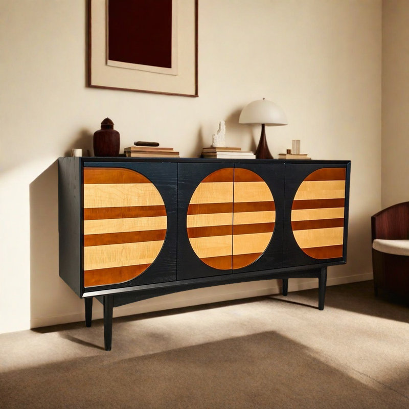 Buffet maison de style rétro