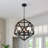 3-light Dimmable Geometric Chandelier