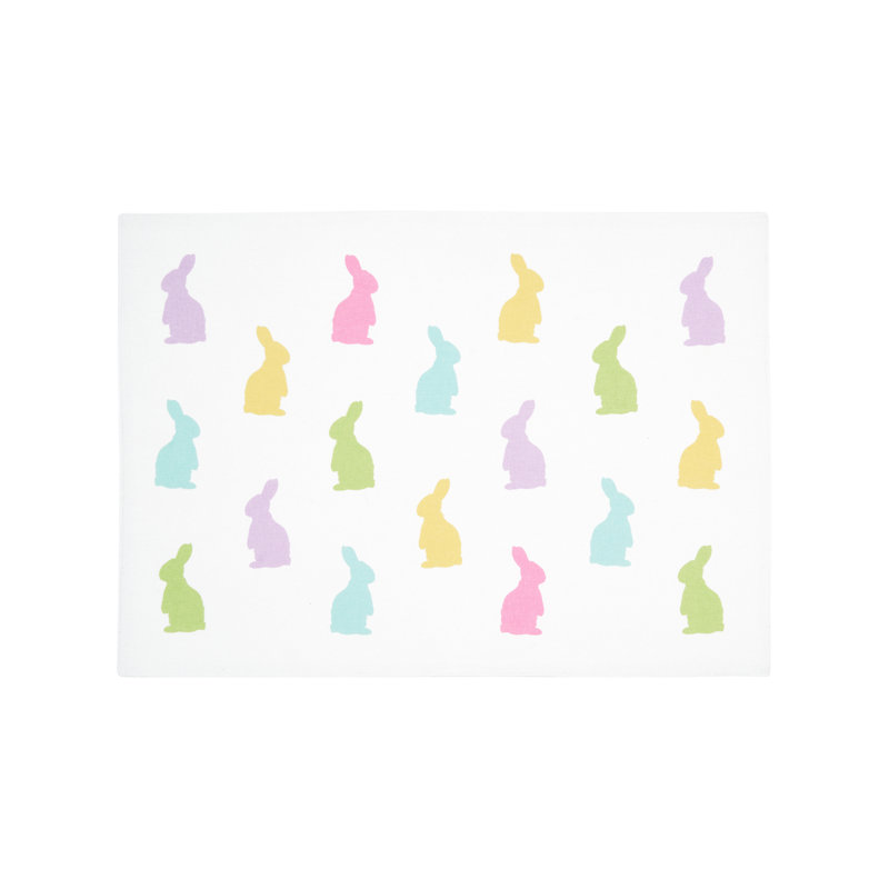Easter Bunny Rabbit Placemats Set of 6