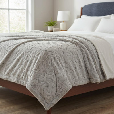 1PC 90x90" Faux Fur Blanket