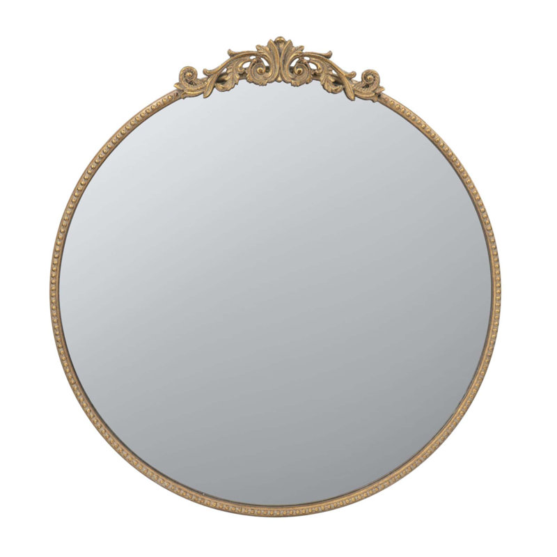 Miroir 30 po x 32 po, Doré, 32 po x 30 po