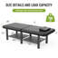 Table de massage professionnelle de 75 po x 30,5 po, table pliante en cuir de polyuréthane, lit de massage de kinésithérapie avec coussin de tête et dossier réglable, noir-116925462