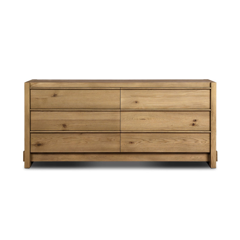 ARAMIS 6 - Drawer Dresser, Sandy Oak Resawn
