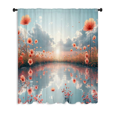 Rideau transparent en polyester Nekhi