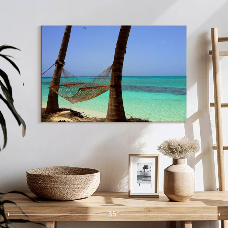 Plage tropicale paisible Gillard, H 16 po x l 24 po