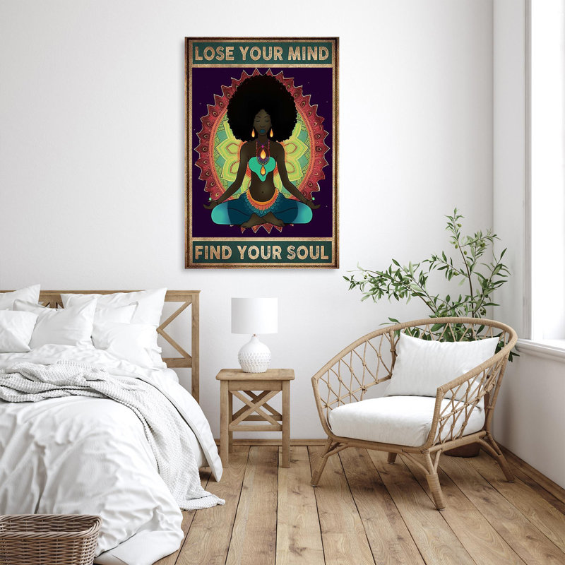 Yoga Lose Your Mind 1, H 36 po x l 24 po x P 1,25 po