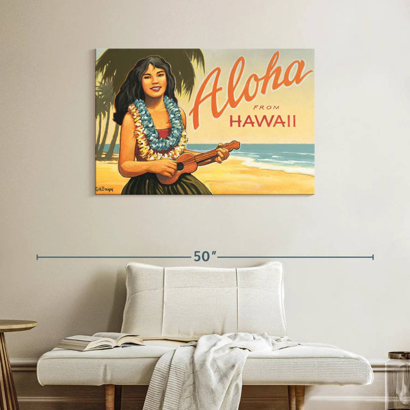 Gillard Aloha d'Hawaï II, H 26 po x l 39 po