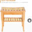 Long tabouret de spa avec rangement - crée une expérience de douche luxueuse avec tablette de 20,05 po compacte et sécuritaire pour la salle de bain