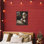 «Santa Believes with Baby Jesus», estampe numérique, conception de Jo Moulton