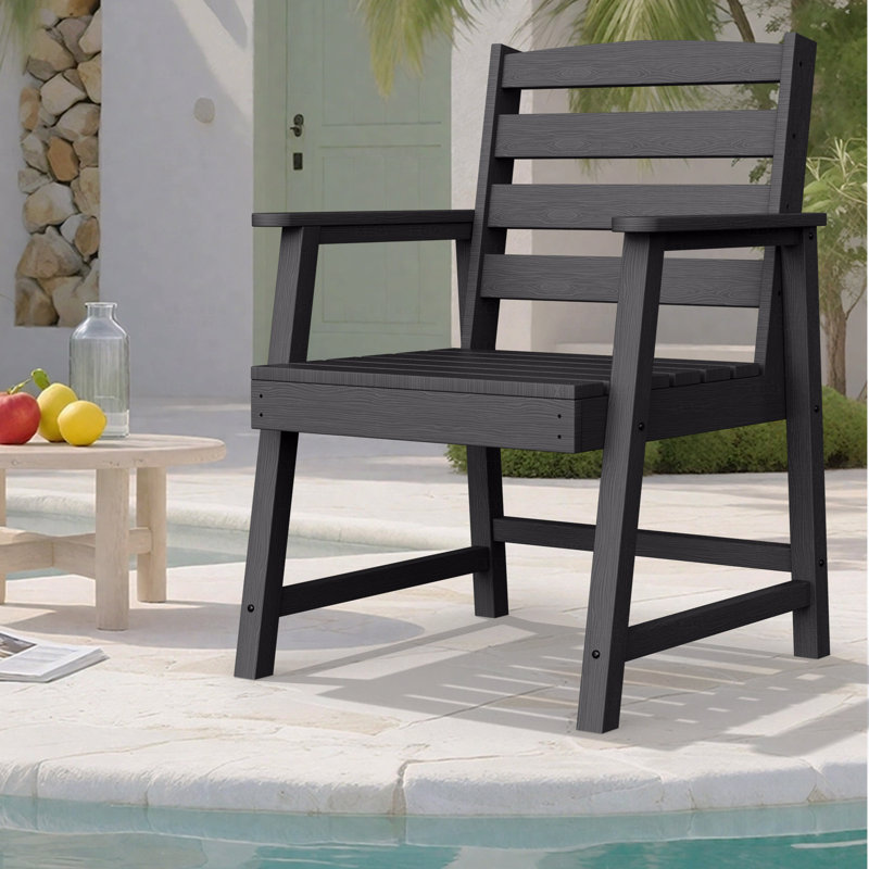 Chaise de patio pour l'extérieur, Noir