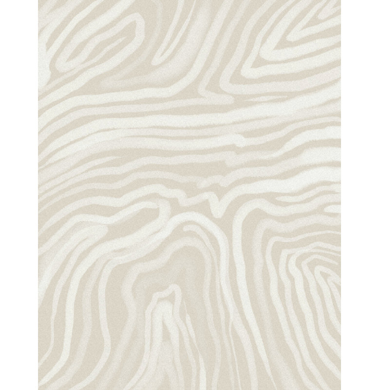 Flowing Cream Lines by Josie George — Pattern Wall Art, 32 × 48, Matted Framed Print, White