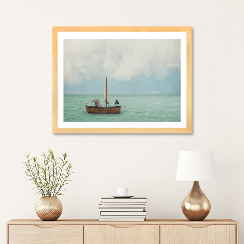 «Set Sail» - Impression, Papier bois naturel, H 24 po x l 32 po x P 1 po