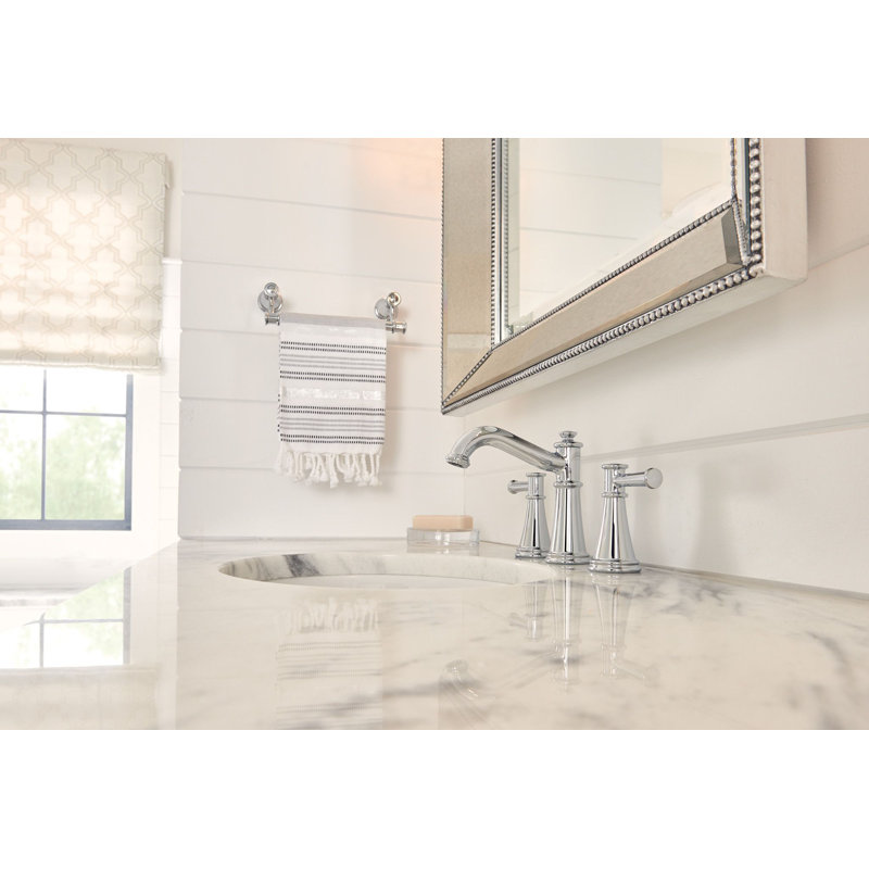 Moen Belfield Two Handle 8 in. Widespread Bathroom Faucet Trim Kit, Valve Required, Chrome